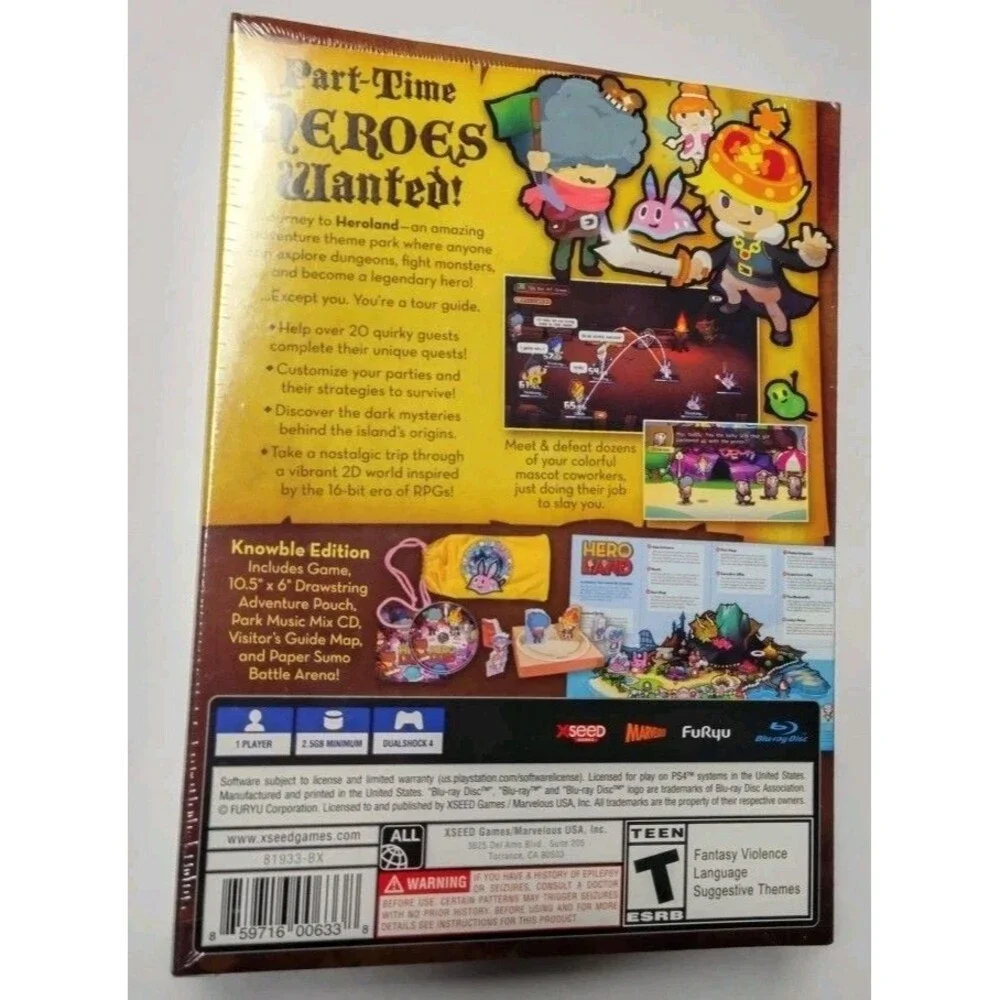 Heroland - Knowble Edition - Sony PlayStation 4 PS4 Brand New Factory Sealed